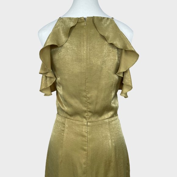 NWT Donna Mizani Cocktail Dress Alianna Sleeveless A-Line Midi Women's Small - Picture 7 of 12